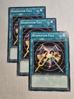 Yugioh - 3x Resonator Call Common SDCk-EN028 1st Edition Common NM - Image 1