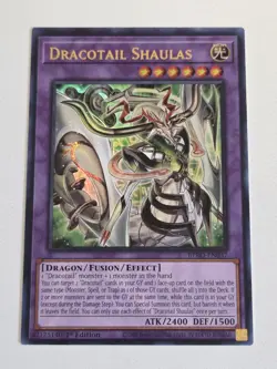 Dracotail Shaulas BPRO-EN037 Ultra Rare Yugioh 1st Edition Burst Protocol Mint - Image 1