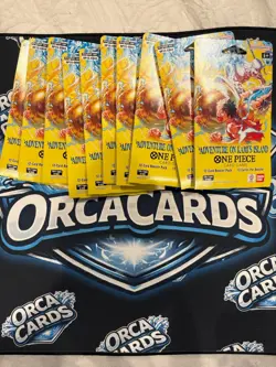 One Piece Adventure On Kami’s Island Sleeved Booster Packs OP15-EB04 Lot (10) - Image 1