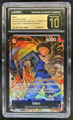 2025 One Piece The Best Vol. 2 Sabo Promo #PRB02-014 CGC 10 Pristine - Image 1