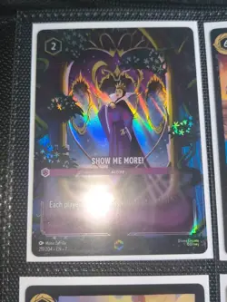 Disney Lorcana TCG Show Me More! 211/204 Cold Foil Rare Amethyst Evil Queen - Image 1