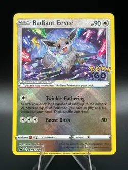 Radiant Eevee SWSH230 SWSH: Sword & Shield Promo Cards Holo NM - Image 1