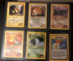 Lot of 6 Pokemon Gym Heroes Vintage Cards Surge’s Raichu 28/132 READ DESCRIPTION - Image 1