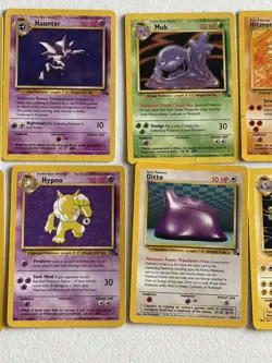 10 Rare Non Holo Fossil Vintage Pokemon Card Set TCG - Image 3