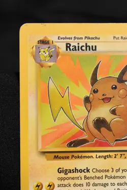 Raichu 29/62 MP Fossil Regular Rare Unlimited Pokemon TCG Card - Image 2
