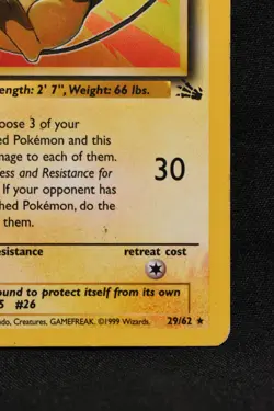 Raichu 29/62 MP Fossil Regular Rare Unlimited Pokemon TCG Card - Image 4