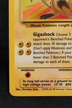 Raichu 29/62 MP Fossil Regular Rare Unlimited Pokemon TCG Card - Image 5