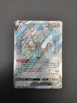 Zacian v Crown Zenith: Galarian Gallery Holo Ultra Rare Card GG48/GG70 - Image 1