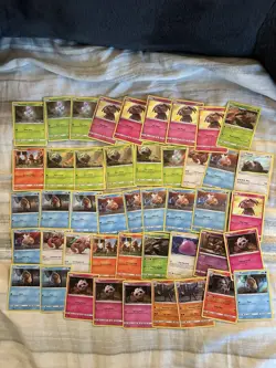Big Vintage Pokemon Holo And Reverse Holo Lot X 72 Cards - Image 1
