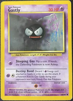Gastly 050/102 Base Set Regular - Pokemon Card - Image 1