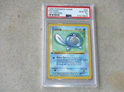 1999 POKEMON GAME POLIWAG 1ST EDITION CARD #59 TADPOLE POKEMON GRADED PSA 10 - Image 1