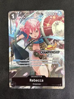 Rebecca (CS 25-26 Celebration Pack) OP04-092 One Piece Promotion Cards Foil - Image 1