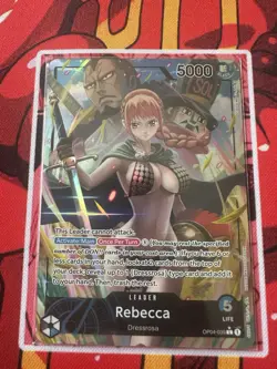 Rebecca Alt Art Card OP04-039 Leader Kingdoms Intrigue One Piece TCG — English - Image 1