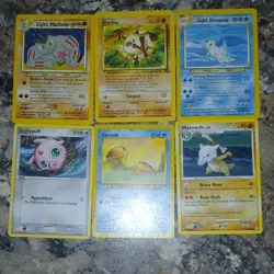 Pokemon TCG Nintendo 21 Card Lot Light Machoke Mankey Dewgong Jigglypuff - Image 1