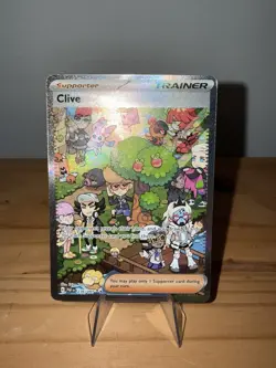 Pokemon TCG Clive Special Illustration Rare Card Paldean Fates 236/091 - Image 1