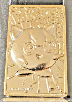 Jigglypuff Vintage 1999 Pokemon 23k Gold Plated Trading Card Burger King - Image 1
