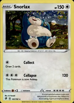 SNORLAX 141/192 COSMO HOLO Promo Miscellaneous Cards & Products NM Pokemon - Image 1