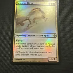 MTG Celestial Kirin #3 Foil Saviors of Kamigawa Mint Magic the Gathering - Image 2