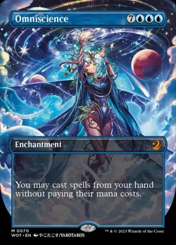 Omniscience Anime Borderless Wilds of Eldraine: Enchanting Tales NM MTG - Image 1