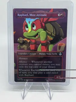 Raphael, Most Attitude (Borderless) Teenage Mutant Ninja Turtles Foil - Image 1