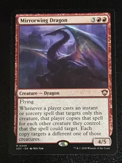 MTG Commander: Secrets of Strixhaven Mirrorwing Dragon 0249 NM Mythic - Image 1