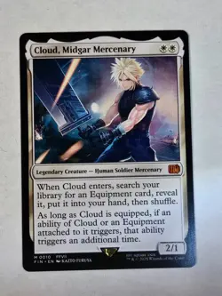 Cloud, Midgar Mercenary 0010 Final Fantasy NM *NON-FOIL* - Image 1