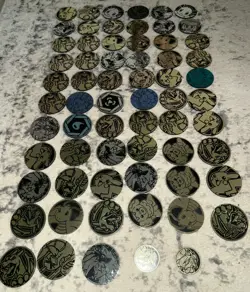 Pokemon TCG Mixed Lot Of 65 Coins - Image 1