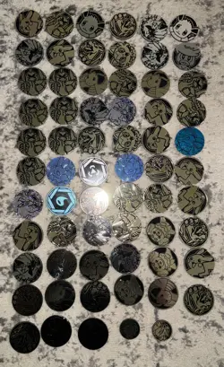 Pokemon TCG Mixed Lot Of 65 Coins - Image 2