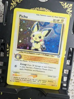 Pokemon TCG Pichu Neo Genesis Holo Rare 30 HP 12/111 2000 - Image 1