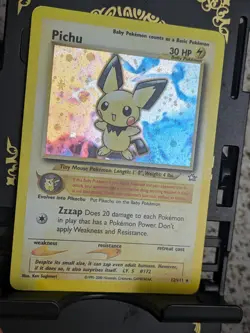 Pokemon TCG Pichu Neo Genesis Holo Rare 30 HP 12/111 2000 - Image 2
