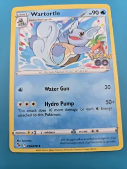 Wartortle 016/078 Pokemon GO Regular NM - Image 1