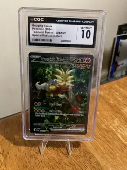 CGC 10 Pokemon Gouging Fire ex 204/162 Temporal Forces Special Illustration Rare - Image 1