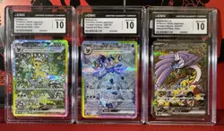 Pokemon CGC 10 x3 Lot Japanese Terastal Festival - Image 1