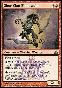Ghor-Clan Bloodscale 2x FOIL GPT MTG Guildpact Uncommon MINT red green - Image 1