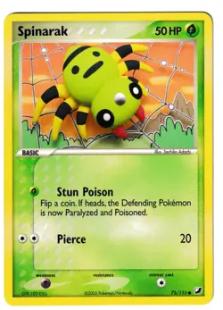 Spinarak - 75/115 - Unseen Forces - Pokemon TCG - Image 1