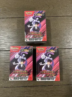 Pokemon TCG Destined Rivals Build and Battle Box New/Sealed - Lot of 3 - Image 1