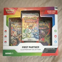 Pokemon TCG First Partner Illustration Collection Series 1 Box 25 Holo Promos - Image 1