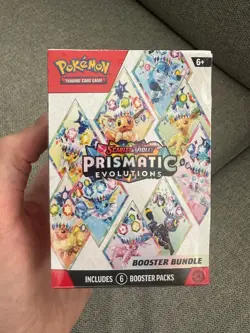 Pokemon TCG: Scarlet & Violet Prismatic Evolutions Booster Bundle (6 Packs) - Image 2