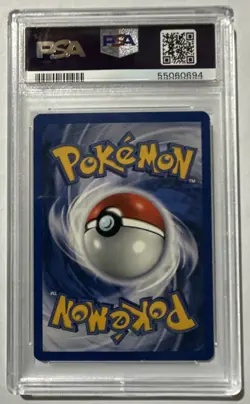 2000 Pokemon Team Rocket #1 Dark Alakazam Holo PSA 7 NM - Image 2
