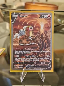 Pokemon Entei V GG36/GG70 Crown Zenith Galarian Gallery Ultra Rare Holo 230 HP - Image 1