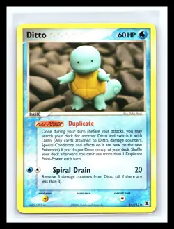 💥 DITTO 2005 Pokemon EX Delta Species Non Holo Rare # 64/113 - Image 1