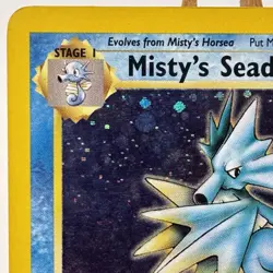 Misty’s Seadra - 9/132 - PreRelease - Gym Heroes - Holo Rare - Pokemon - Played - Image 2