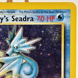 Misty’s Seadra - 9/132 - PreRelease - Gym Heroes - Holo Rare - Pokemon - Played - Image 3