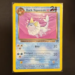 Dark Vaporeon - 45/82 - Team Rocket - Pokemon - Uncommon - Played - Image 3