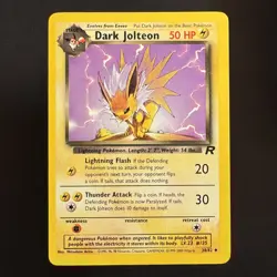 Dark Jolteon - 38/82 - Team Rocket - Pokemon - Uncommon - Damaged - Image 1