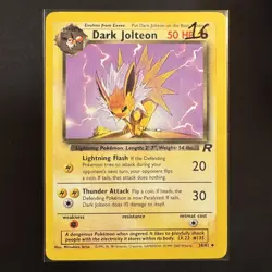 Dark Jolteon - 38/82 - Team Rocket - Pokemon - Uncommon - Damaged - Image 3
