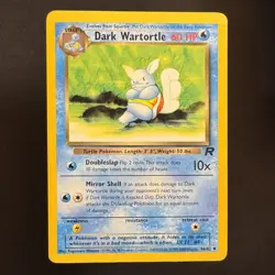 Dark Wartortle - 46/82 - Team Rocket - Pokemon - Uncommon - Damaged - Image 1