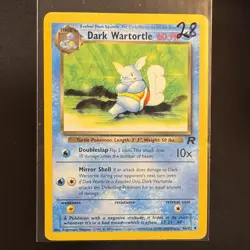 Dark Wartortle - 46/82 - Team Rocket - Pokemon - Uncommon - Damaged - Image 3