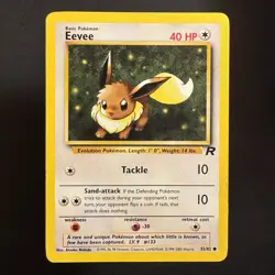 Eevee - 55/82 - Team Rocket - Pokemon - Common - Damaged - Image 1