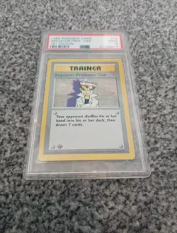 Pokemon TCG Imposter Professor Oak Base Set 73/102 1st Edition Shadowless PSA 9 - Image 1